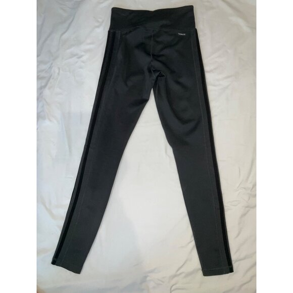 Adidas Womens Climate Cross Training HR Leggings size Small Grey/Blk - Picture 3 of 4